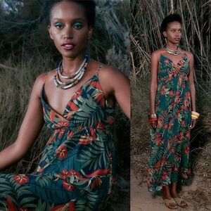 Molly Bracken Zuri Botanical Paradise Maxi Dress
